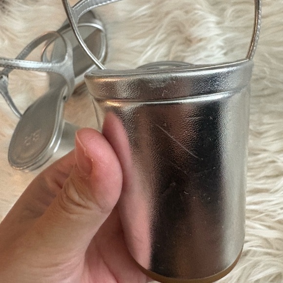 BP Silver Sandals with Minimalist Design - Picture 3 of 11